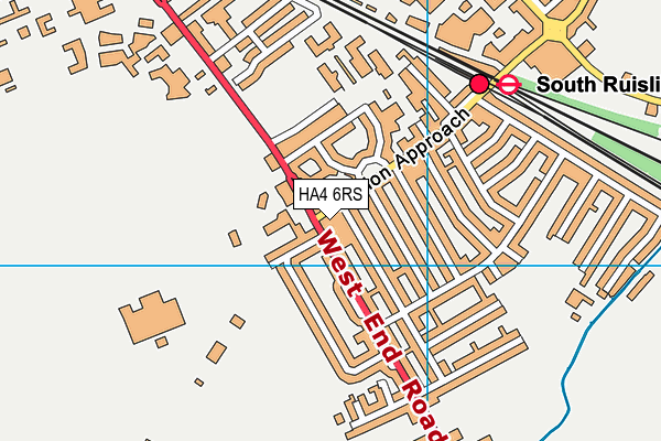 HA4 6RS map - OS VectorMap District (Ordnance Survey)
