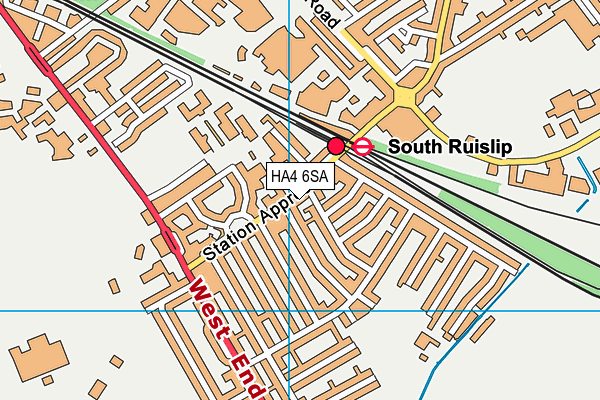 Map of SOUTH RUISLIP CAR WASH LIMITED at district scale