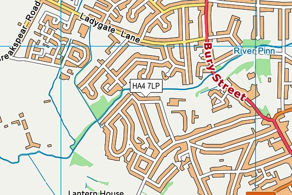 HA4 7LP map - OS VectorMap District (Ordnance Survey)