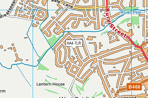 HA4 7LR map - OS VectorMap District (Ordnance Survey)