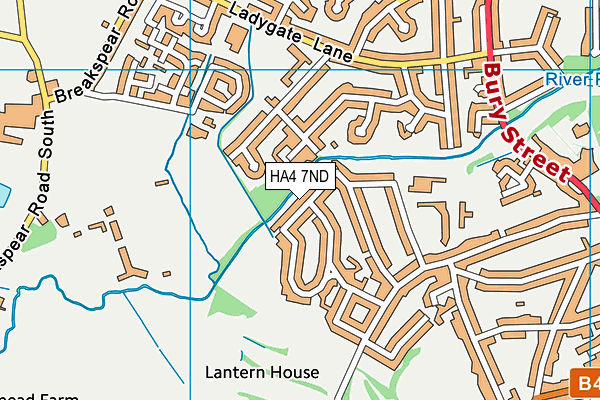 HA4 7ND map - OS VectorMap District (Ordnance Survey)