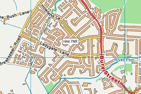 HA4 7NR map - OS VectorMap District (Ordnance Survey)
