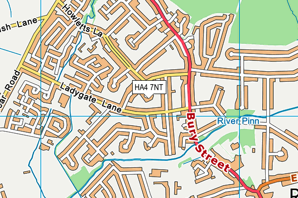 HA4 7NT map - OS VectorMap District (Ordnance Survey)