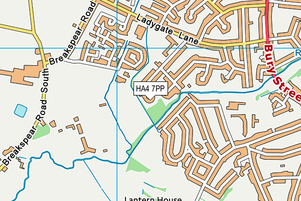 HA4 7PP map - OS VectorMap District (Ordnance Survey)