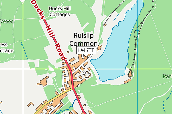 HA4 7TT map - OS VectorMap District (Ordnance Survey)