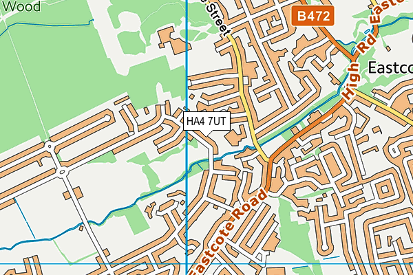 HA4 7UT map - OS VectorMap District (Ordnance Survey)
