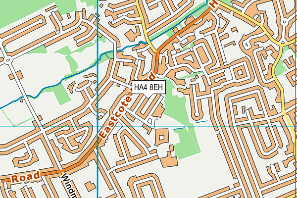HA4 8EH map - OS VectorMap District (Ordnance Survey)