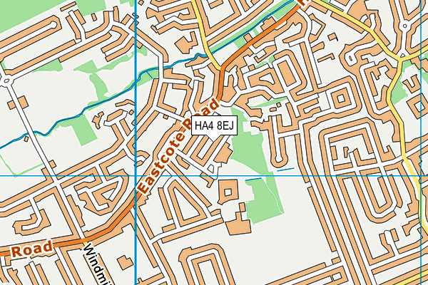 HA4 8EJ map - OS VectorMap District (Ordnance Survey)