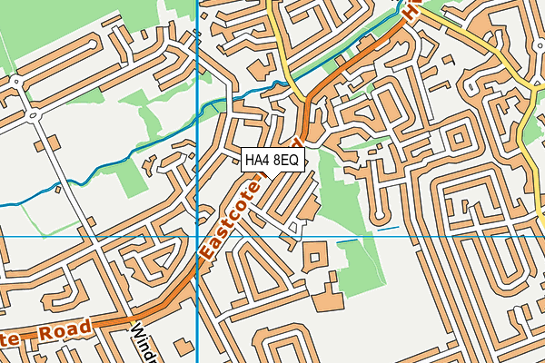 HA4 8EQ map - OS VectorMap District (Ordnance Survey)