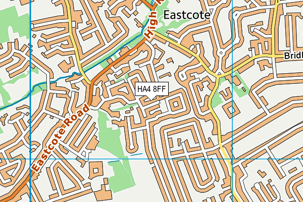 HA4 8FF map - OS VectorMap District (Ordnance Survey)