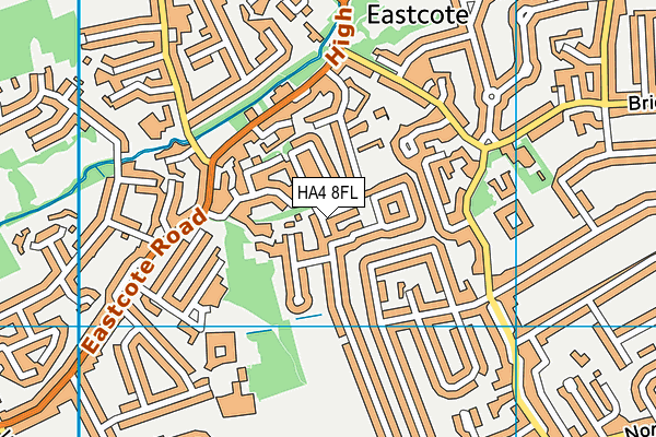 HA4 8FL map - OS VectorMap District (Ordnance Survey)