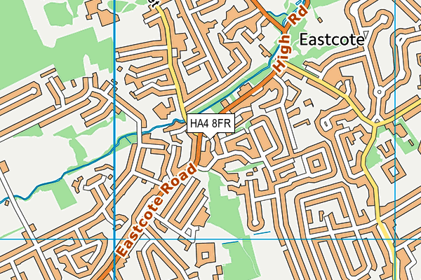 HA4 8FR map - OS VectorMap District (Ordnance Survey)