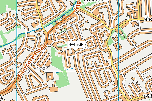 HA4 8GN map - OS VectorMap District (Ordnance Survey)