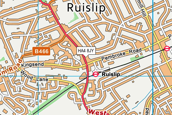 Map of RUISLIP PRINT & MAIL LIMITED at district scale