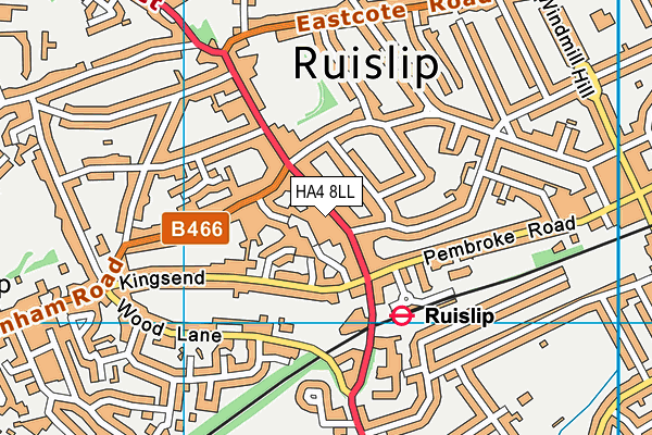 Map of LMS SHERIDANS (RUISLIP) LTD at district scale