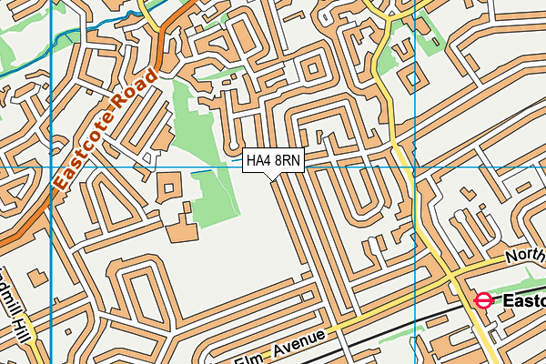 HA4 8RN map - OS VectorMap District (Ordnance Survey)