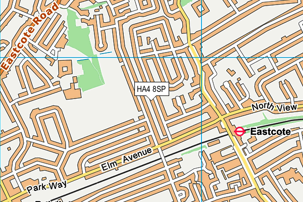 HA4 8SP map - OS VectorMap District (Ordnance Survey)