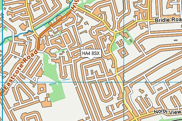 HA4 8SX map - OS VectorMap District (Ordnance Survey)