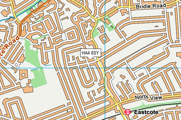 HA4 8SY map - OS VectorMap District (Ordnance Survey)