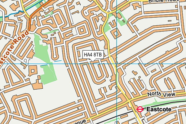 HA4 8TB map - OS VectorMap District (Ordnance Survey)