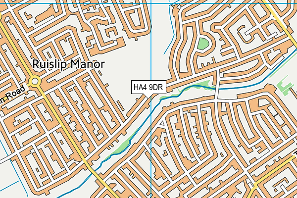 HA4 9DR map - OS VectorMap District (Ordnance Survey)
