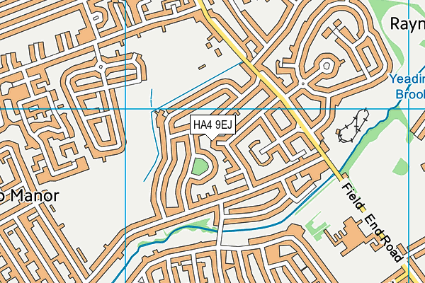 HA4 9EJ map - OS VectorMap District (Ordnance Survey)