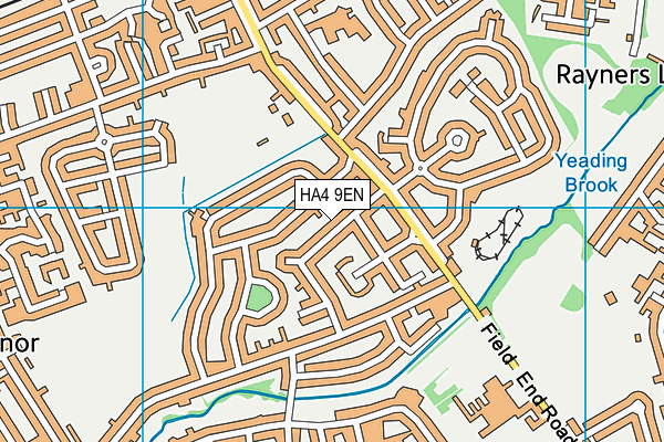 HA4 9EN map - OS VectorMap District (Ordnance Survey)