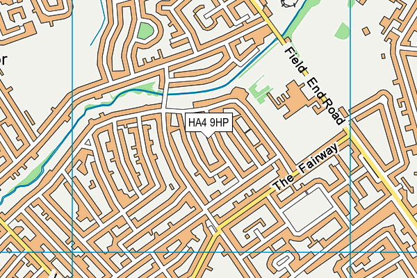 HA4 9HP map - OS VectorMap District (Ordnance Survey)