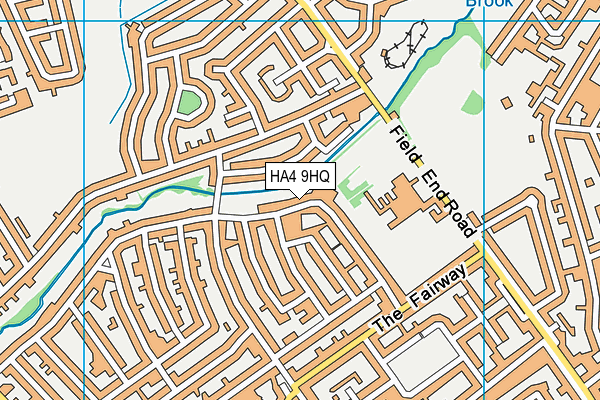 HA4 9HQ map - OS VectorMap District (Ordnance Survey)