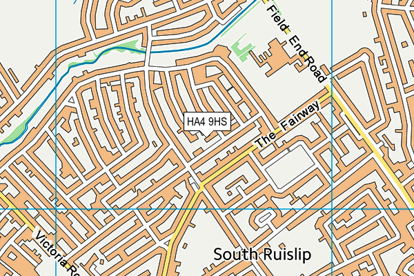 St Swithun Wells Catholic Primary School map (HA4 9HS) - OS VectorMap District (Ordnance Survey)