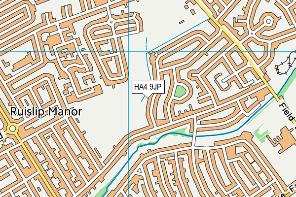 HA4 9JP map - OS VectorMap District (Ordnance Survey)