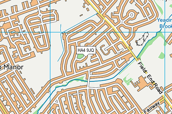 HA4 9JQ map - OS VectorMap District (Ordnance Survey)