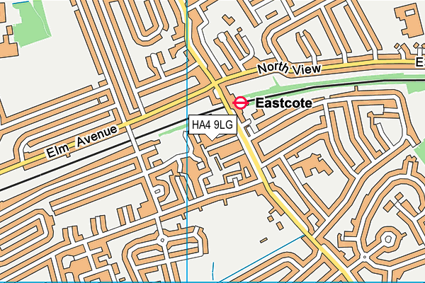 HA4 9LG map - OS VectorMap District (Ordnance Survey)