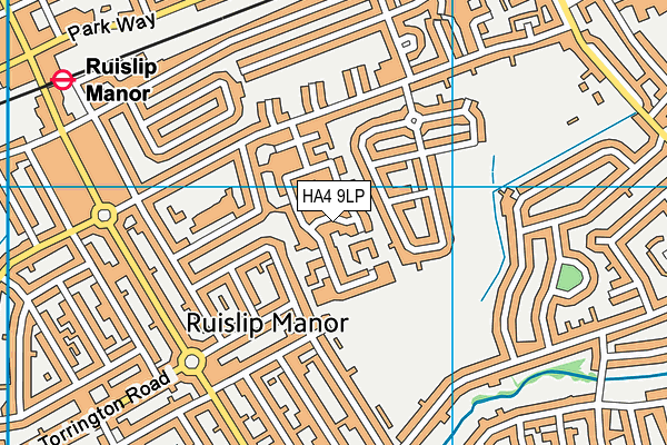 HA4 9LP map - OS VectorMap District (Ordnance Survey)