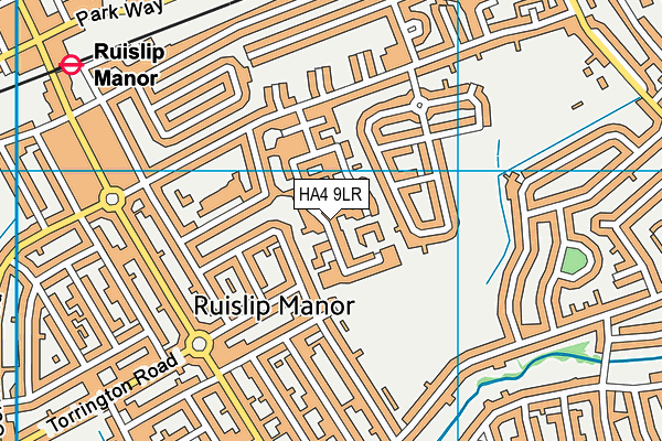 HA4 9LR map - OS VectorMap District (Ordnance Survey)