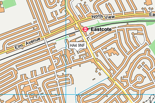 HA4 9NF map - OS VectorMap District (Ordnance Survey)