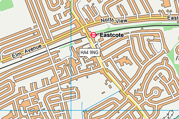 HA4 9NG map - OS VectorMap District (Ordnance Survey)
