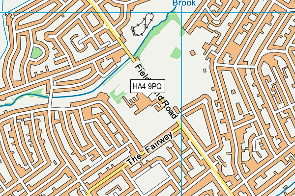 HA4 9PQ map - OS VectorMap District (Ordnance Survey)