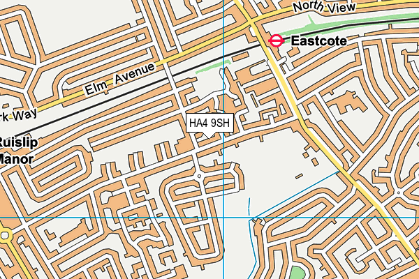 HA4 9SH map - OS VectorMap District (Ordnance Survey)