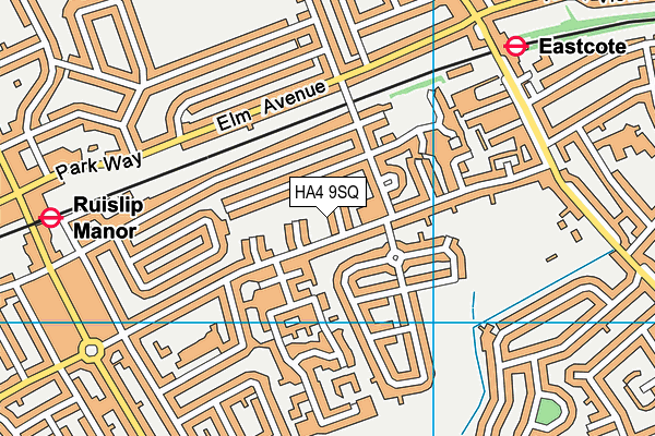 Eastcote Community Centre map (HA4 9SQ) - OS VectorMap District (Ordnance Survey)
