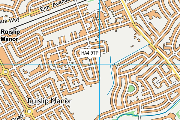 HA4 9TP map - OS VectorMap District (Ordnance Survey)