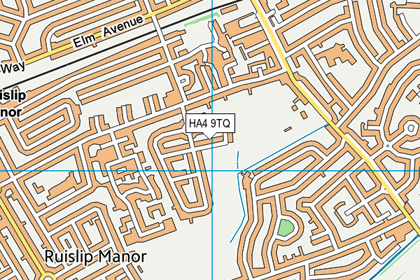 HA4 9TQ map - OS VectorMap District (Ordnance Survey)