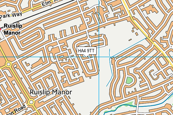 HA4 9TT map - OS VectorMap District (Ordnance Survey)