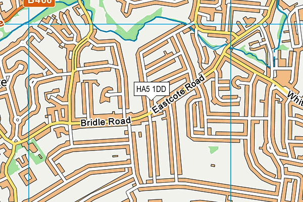 HA5 1DD map - OS VectorMap District (Ordnance Survey)