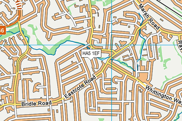 HA5 1EF map - OS VectorMap District (Ordnance Survey)