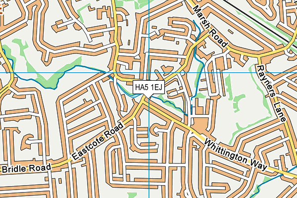 HA5 1EJ map - OS VectorMap District (Ordnance Survey)