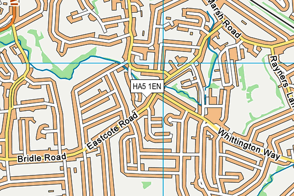 HA5 1EN map - OS VectorMap District (Ordnance Survey)