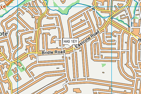 HA5 1EY map - OS VectorMap District (Ordnance Survey)