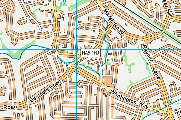 HA5 1HJ map - OS VectorMap District (Ordnance Survey)
