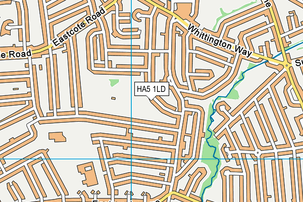 HA5 1LD map - OS VectorMap District (Ordnance Survey)